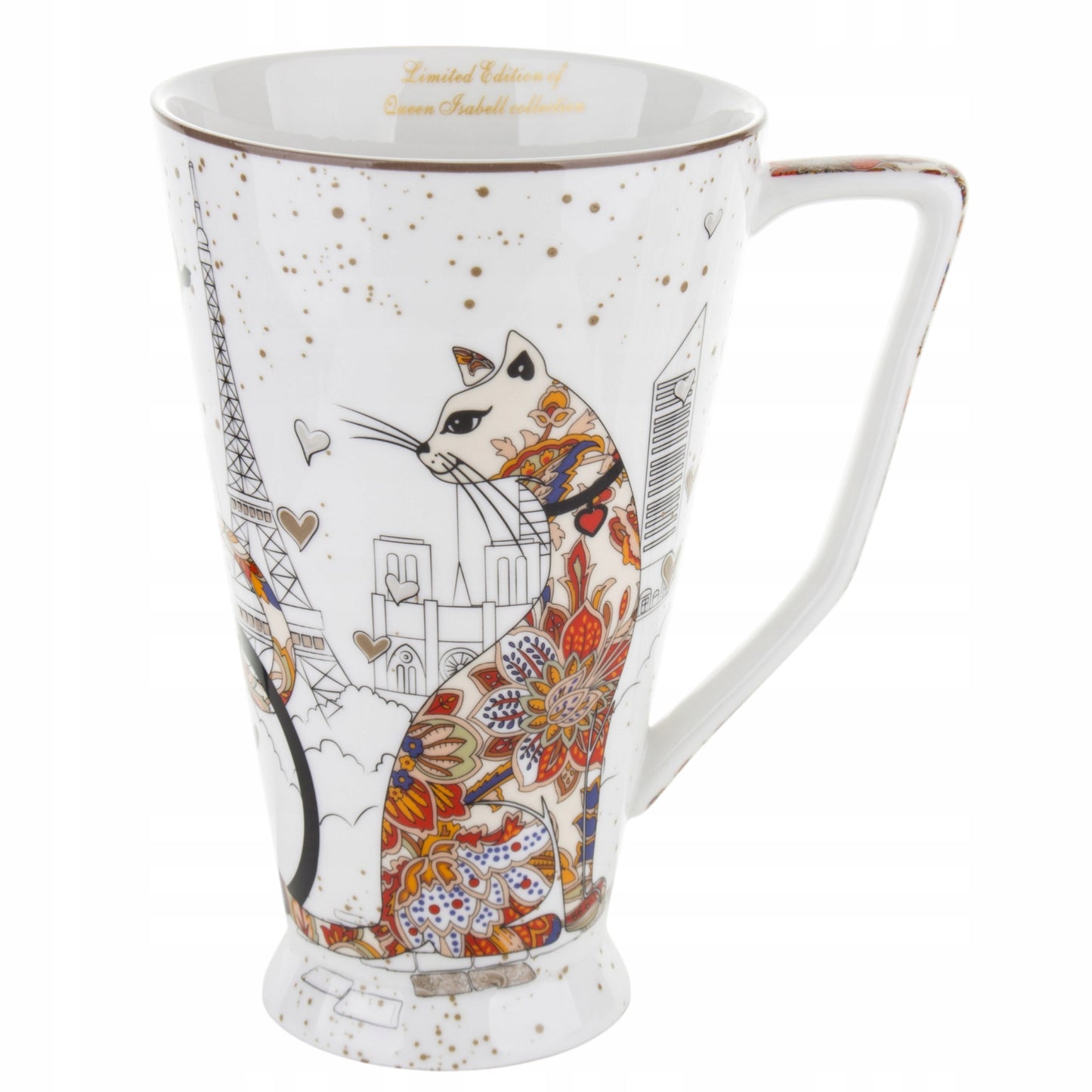 Kubek porcelanowy KOT 500ml kotek pudełko duzy kubeczek na prezent