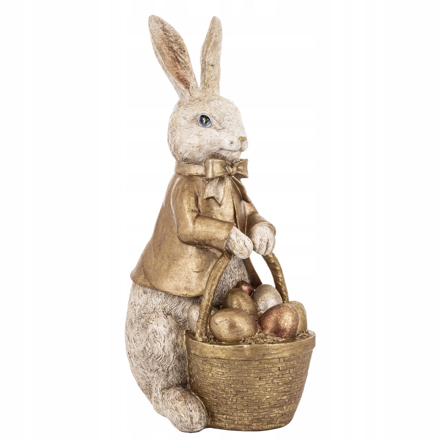 Figurka Królik koszyczek pisanki Dekoracja XXL 50cm ozdoba Stołu zając