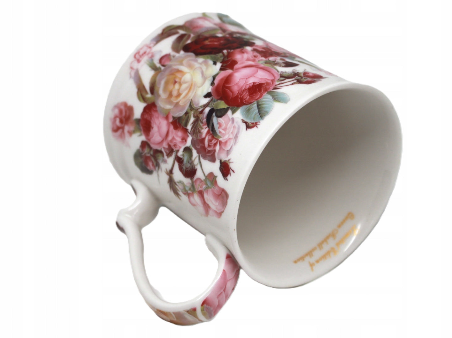Kubek porcelanowy w kwiaty Queen Isabell porcelana w pudełku 360 ml