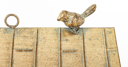 Figurka świąteczna Dekoracja Metalowa złoty 29,5x29x20,5