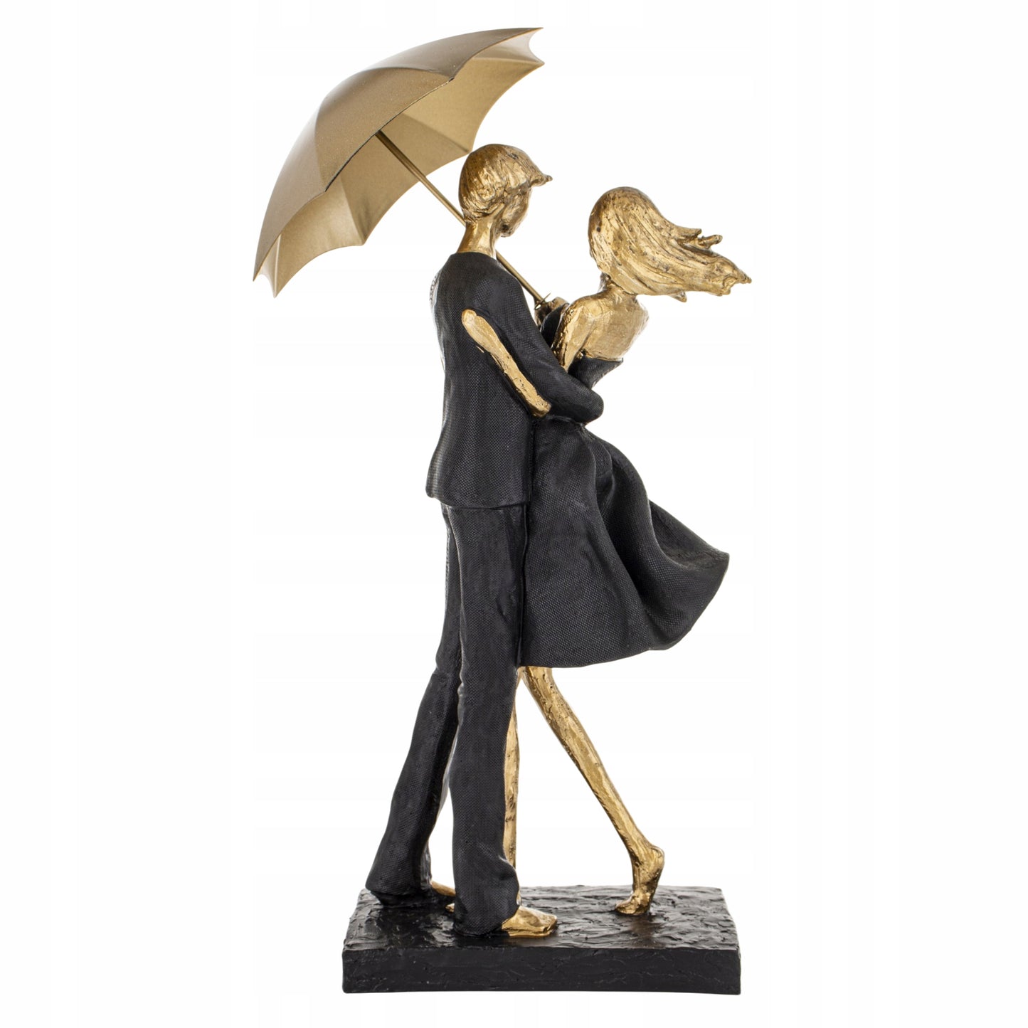 Figurka zakochana para kobieta mężczyzna pod parasolem na prezent 35,5cm