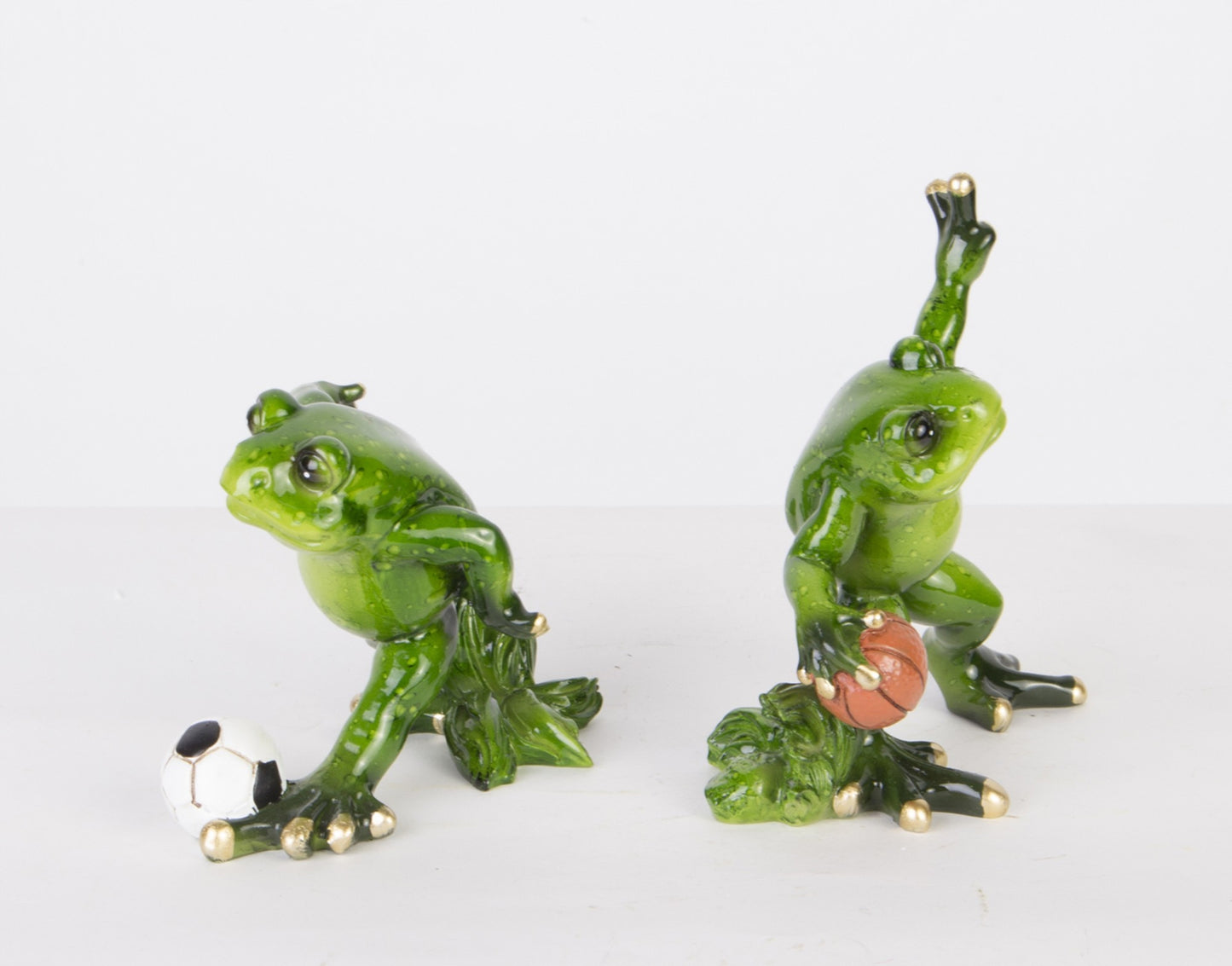 Figurka żabka 12,5cm żaba piłkarz, koszykarz 2szt