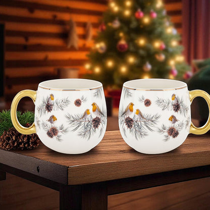 Porcelanowy Kubek w pudełku na prezent baryłka 530 ml duży filiżanka