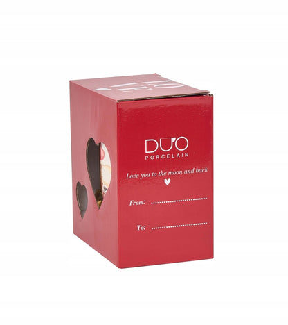 Kubek z zaparzaczem Serce 360 ml Misie z Sercami Porcelana Prezent