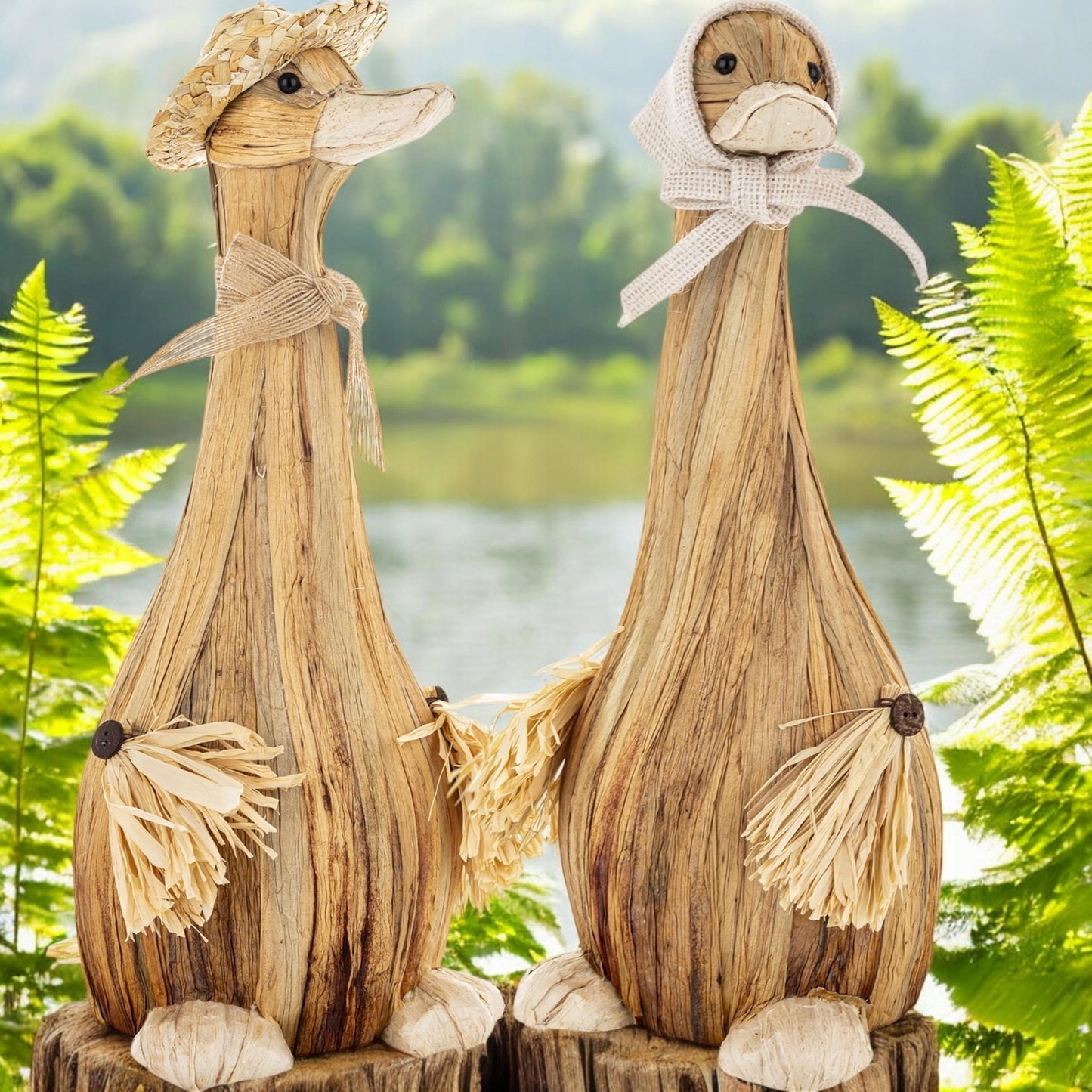 Figurka Kaczka 39cm ozdoba dekoracyjna gęś wielkanocna