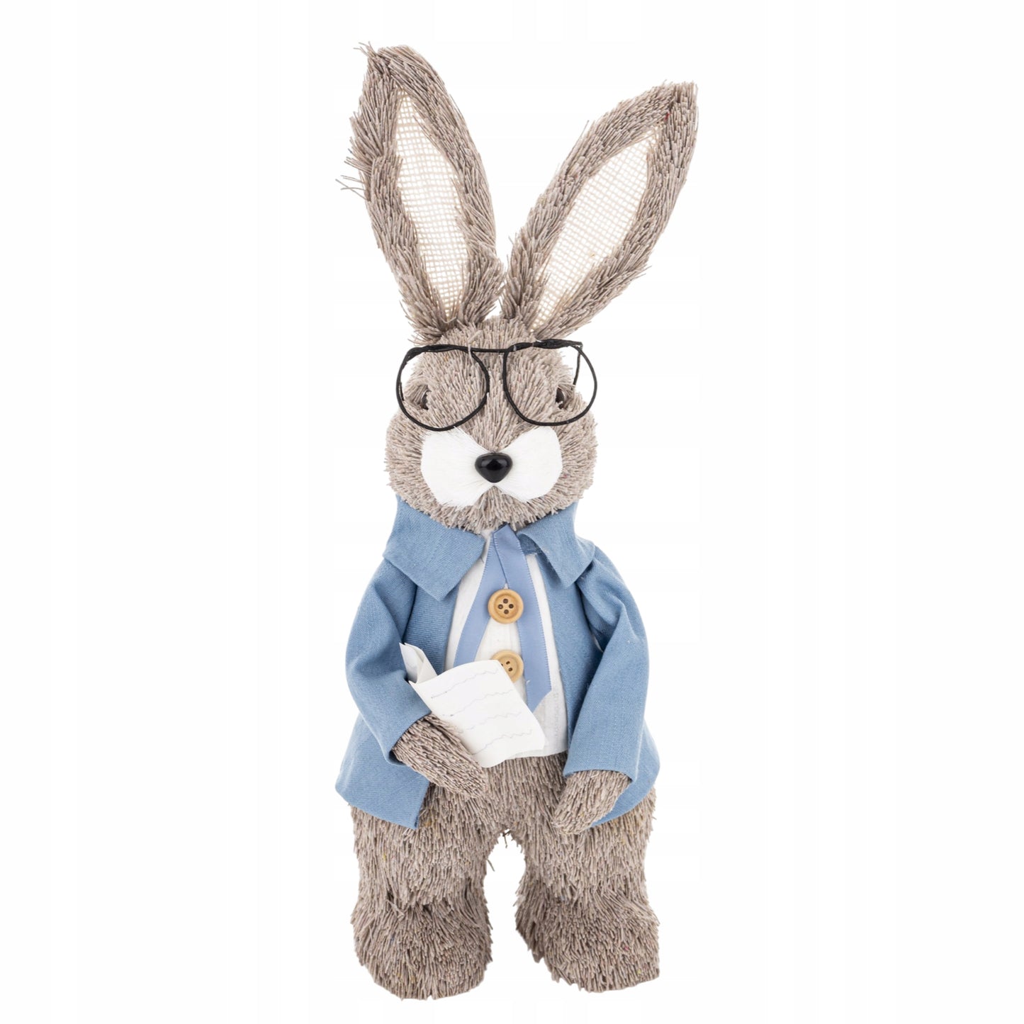 Figurka Królik Wielkanocny 35 cm Dekoracja Świąteczna Zając z Okularami