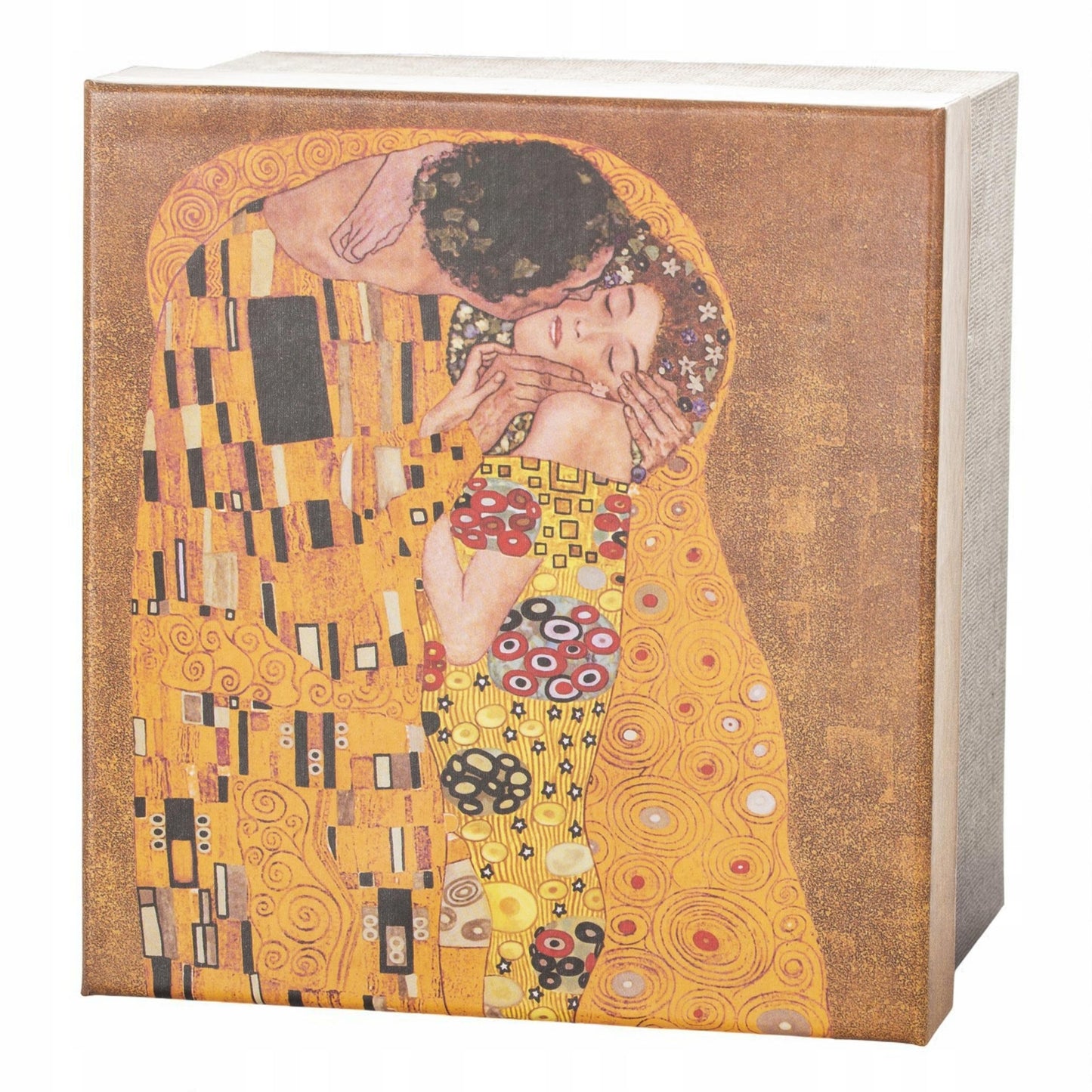 Kubek z zaparzaczem w pudełku Pocałunek Gustav Klimt porcelana zaparzacz