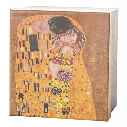 Kubek z zaparzaczem w pudełku Pocałunek Gustav Klimt porcelana zaparzacz