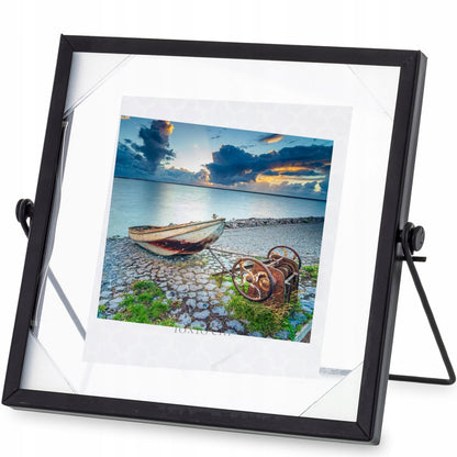 Ramka czarna metalowa float 14x17 10x10 cm LOFT