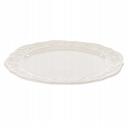 Talerz obiadowy duży płytki porcelanowy 28cm Sarmatia