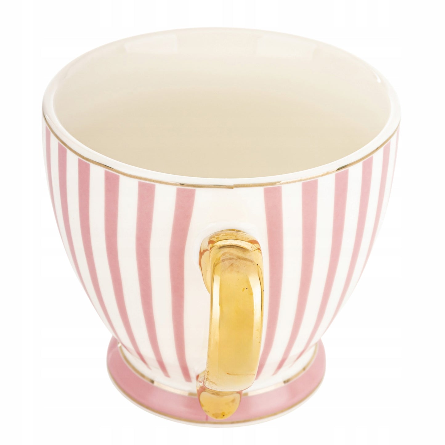 Kubek porcelanowy w pudełku na prezent różowy biały porcelana 450 ml