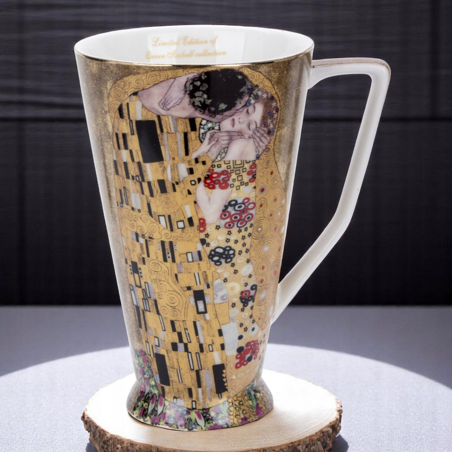 Kubek w ozdobnym pudełku Gustav Klimt porcelana 420 ml