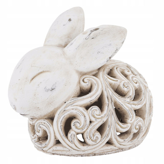 Figurka wielkanocna Królik zając 21 cm lampion