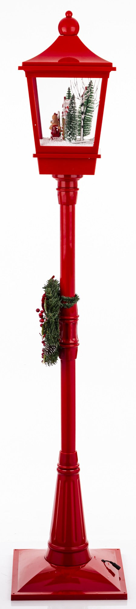 Dekoracja latarnia z pozytywką LED 186x38x38 dł. kabla ok. 150 cm wzór 2