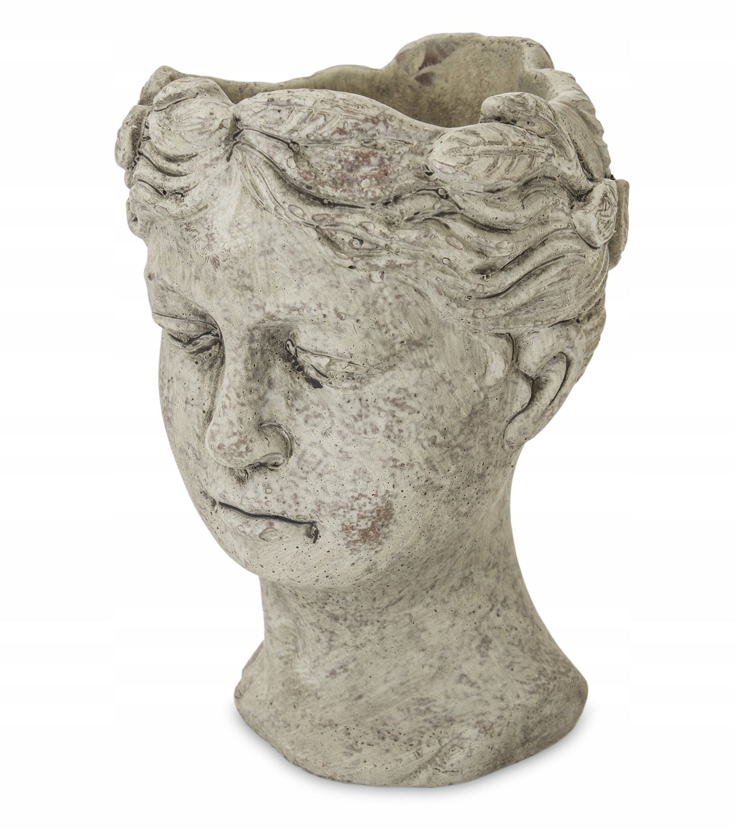 Doniczka osłonka głowa 20 x 15 cm beton