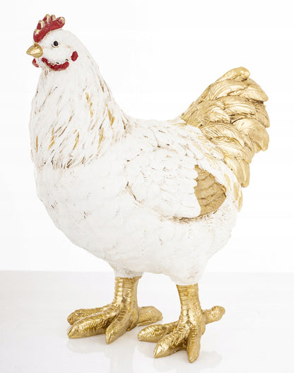 zestaw 2 szt figurka wielkanocna kura i kogut 26 cm