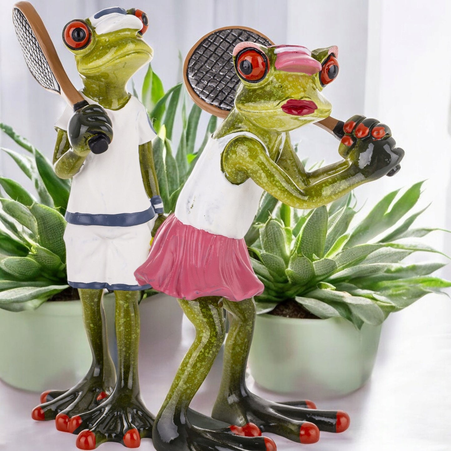 Figurka żabka żaba tenisistka gracz tenis prezent dla tenisistki