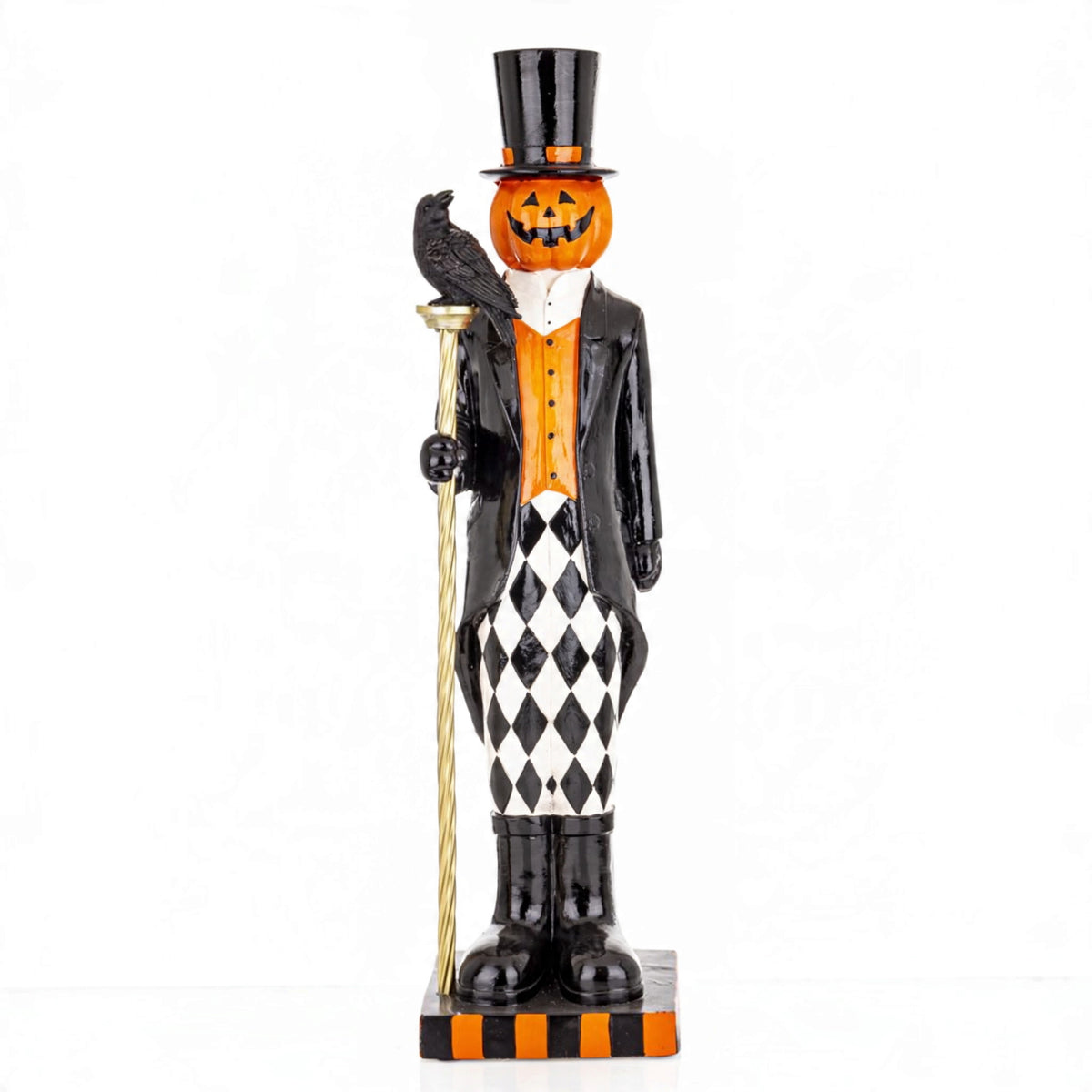 Figurka dynia Halloween dekoracyjna wielokolorowy 84x20x21