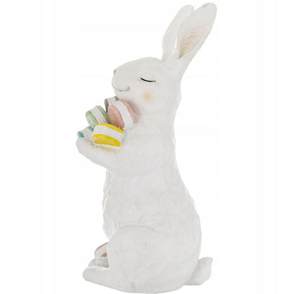 Figurka zajączek z makaronikami ozdoba wielkanocna wiosna duża 60,50 cm