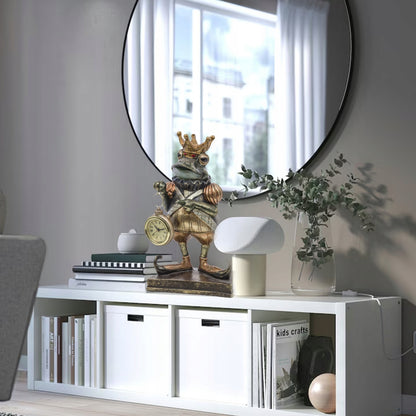 Figurka Żaba z zegarkiem w koronie 25,5cm Król