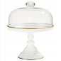 Elegancka patera dekoracyjna metal ze szkłem glamour 31x25,5x25,5 cm