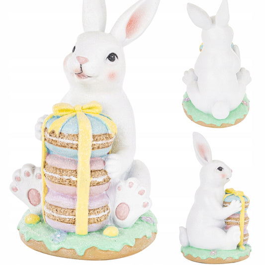 Figurka Królik Wielkanocny 28 cm dekoracja świąteczna ozdoba wielkanocna