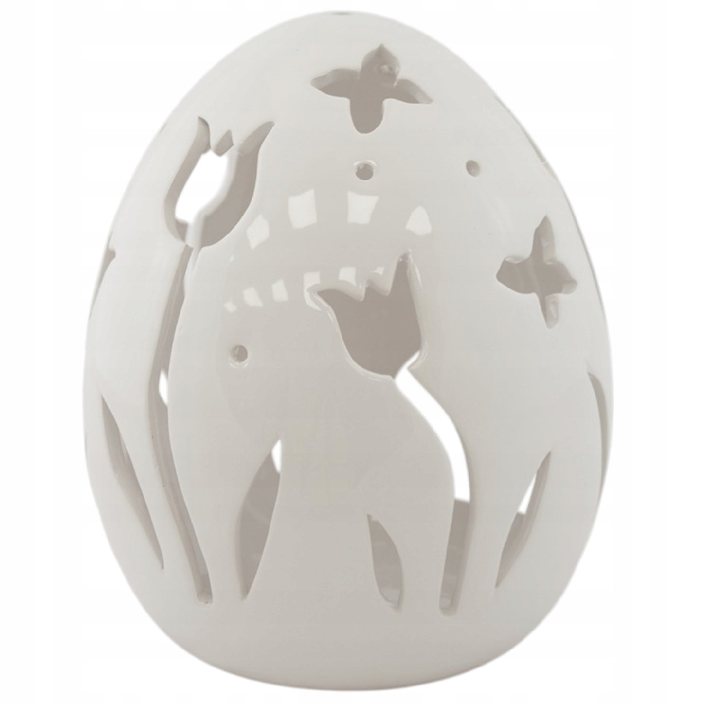 Jajko T-Light dekoracja wielkanoc ozdoba ceramiczna latarenka 20cm