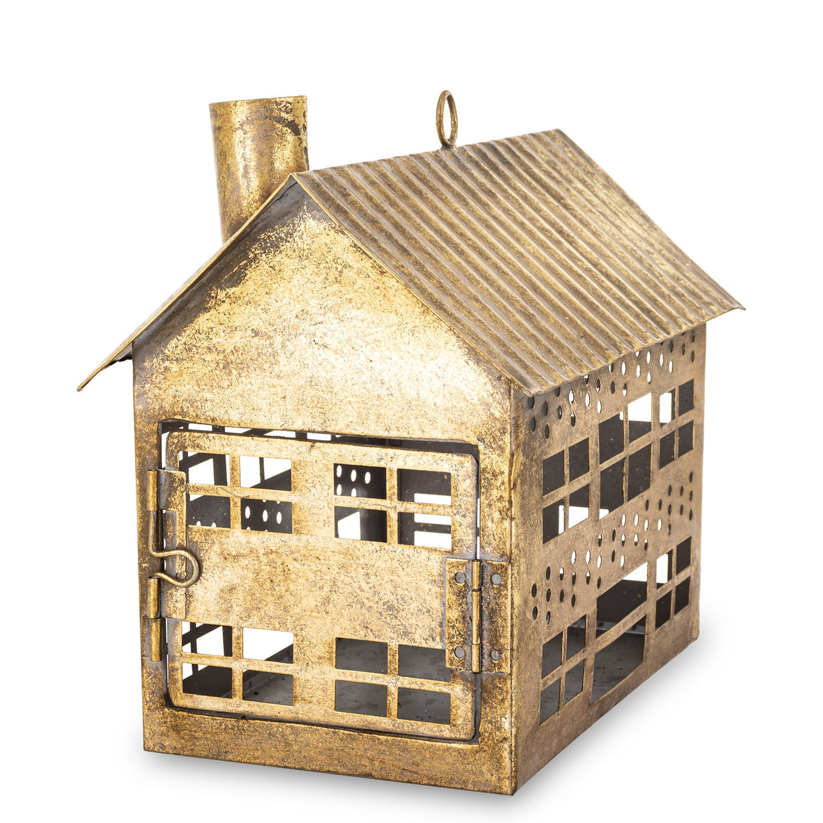 Figurka świąteczna Dekoracja Metalowa złoty 21,5x24,5x15