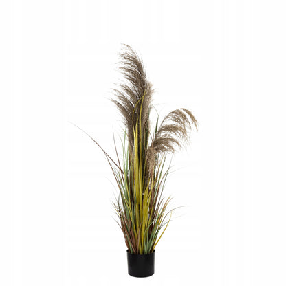 Elegancka wysoka Trawa Pampasowa Sztuczna 120 cm Roślina Ozdobna Doniczka