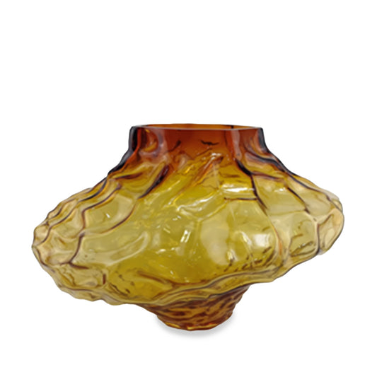 Wazon szklany Bursztynowy 16,8x7x6cm