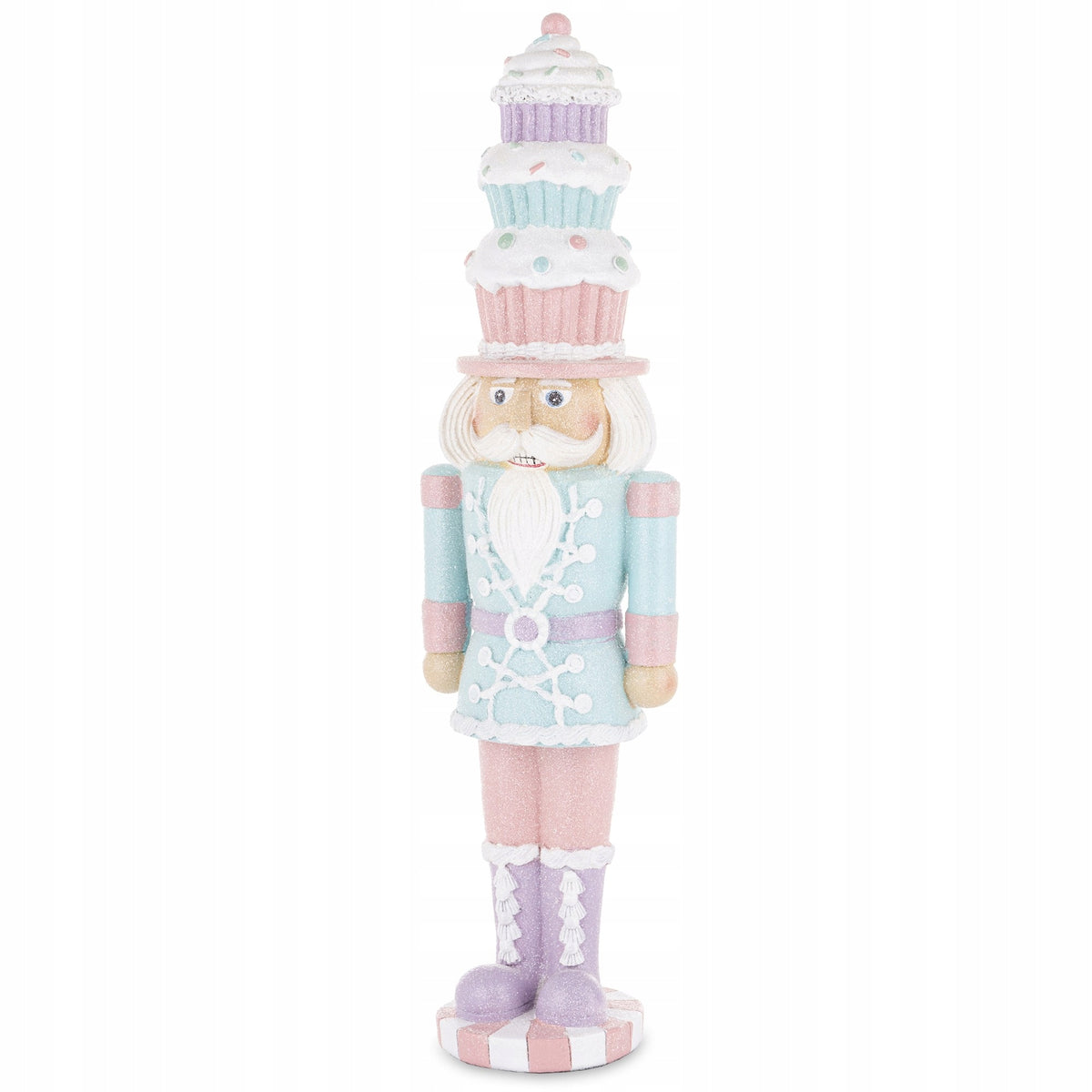 Dziadek do orzechów 46 cm pastelowy figurka świąteczna prezent na święta