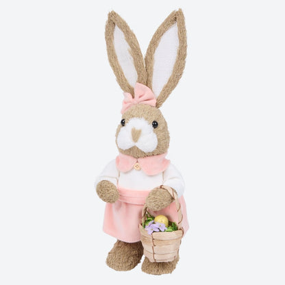 Figurka wielkanocna tworzywo sztuczne zając 35 cm Pani Królik