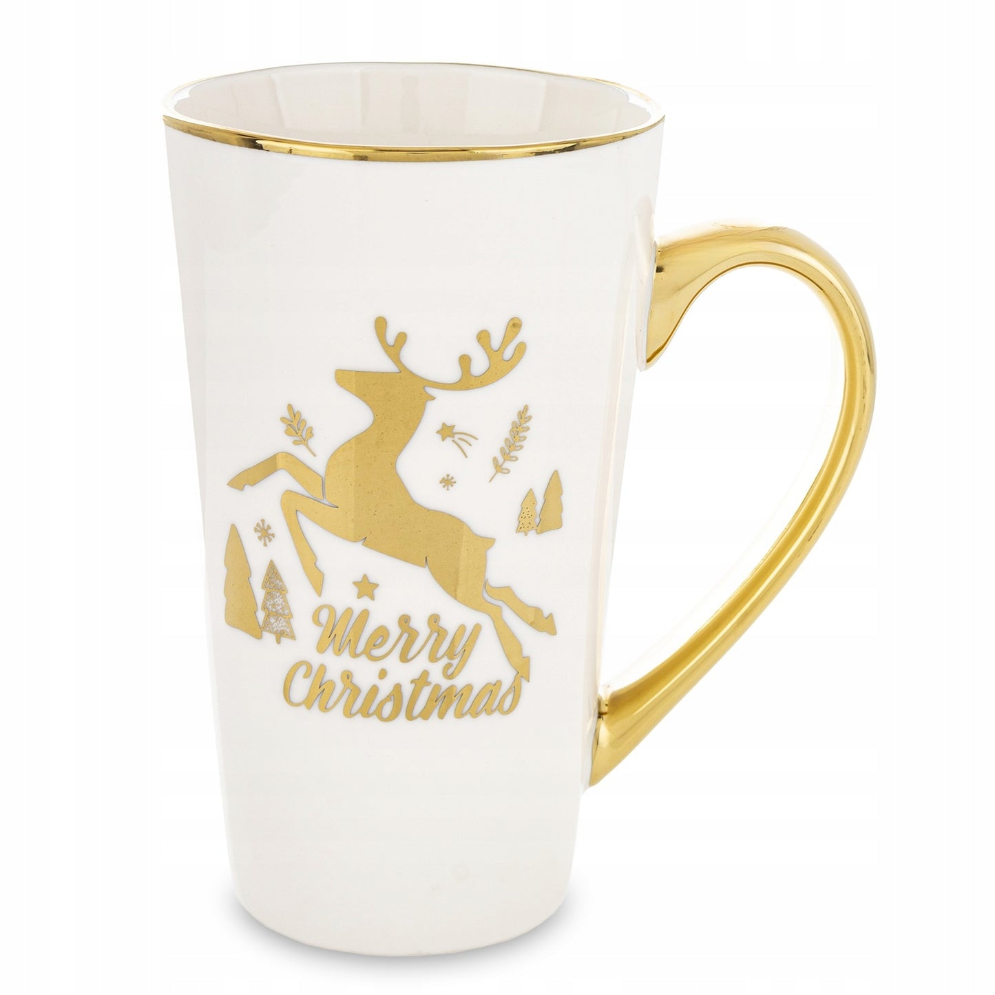 Kubek świąteczny porcelanowy w pudełku 450 ml duży prezent na mikołajki