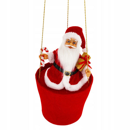 Świąteczna figurka Świąteczna Mikołaj w balonie 92 cm