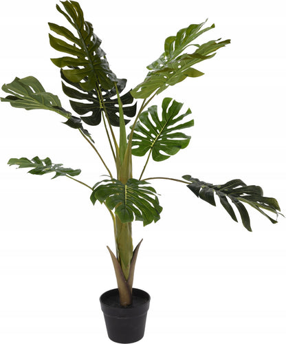 SZTUCZNA ROŚLINA W DONICZCE KWIAT MONSTERA 110 CM