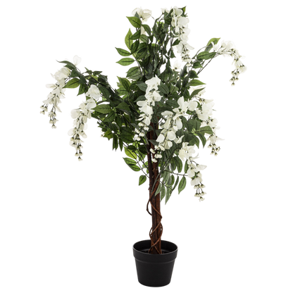 Drzewko Dekoracyjne Wisteria 96 cm sztuczny krzew ozdobny w doniczce