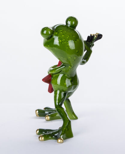FIGURKA ŻABKA GITARZYSTA MUZYK ŻABA ŚMIESZNA