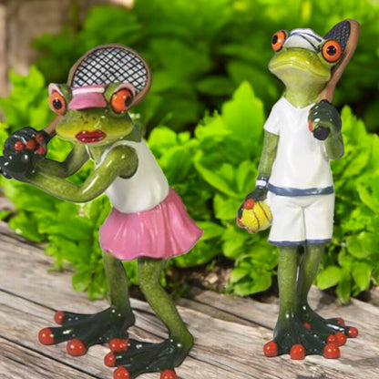 Figurka żabka żaba tenisistka gracz tenis prezent dla tenisistki