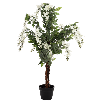 Drzewko Dekoracyjne Wisteria 96 cm sztuczny krzew ozdobny w doniczce