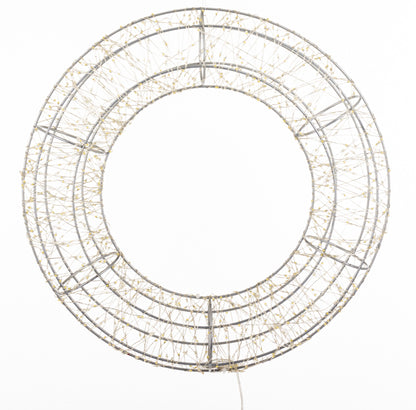 Ozdoba świąteczna LED biały tworzywo sztuczne, metal 37x37x8 cm