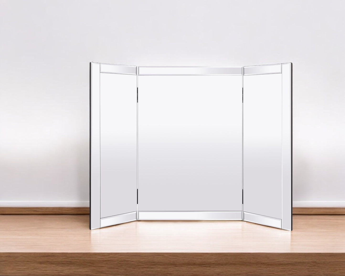 Lustro na toaletkę stojące Glamour prostokątne rozkładane 67 x 60 cm