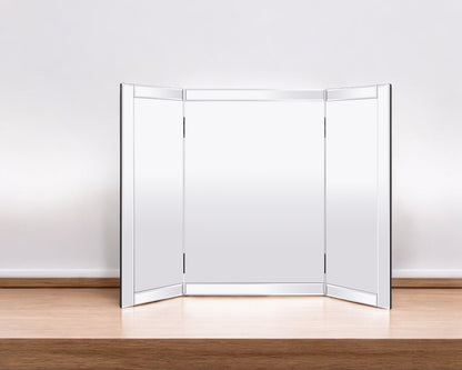 Lustro na toaletkę stojące Glamour prostokątne rozkładane 67 x 60 cm