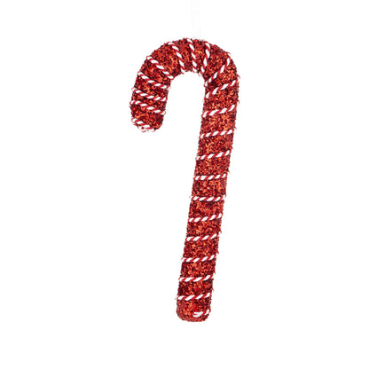Zawieszka tekstylna biało-czerwona 21x8x2,5 cm wzór 1