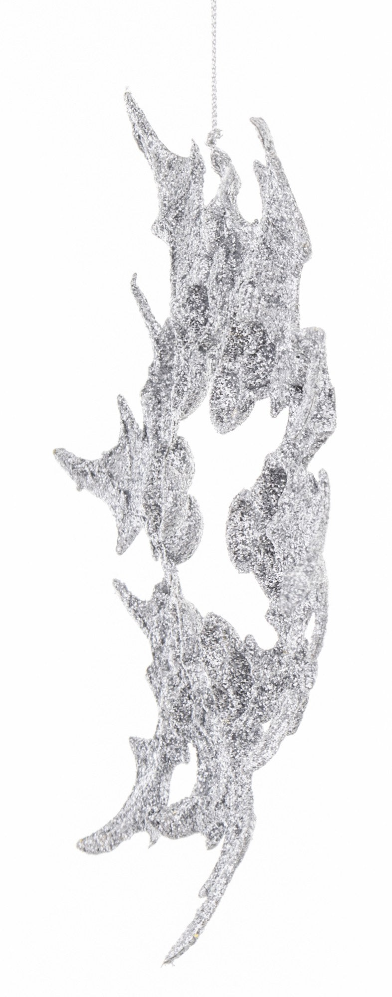 Zawieszka z tworzywa srebrna 16x18x2 cm