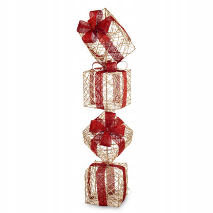Prezenty LED igurka Ozdoba świąteczna prezent