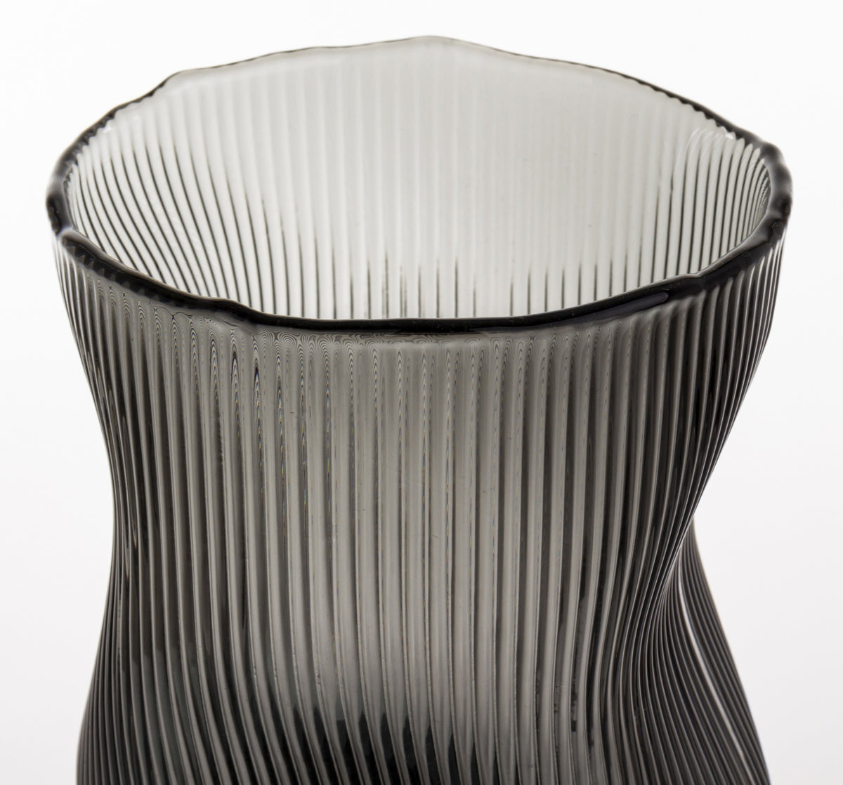 Wazon szklany Burano szary 26x12,5x12,5