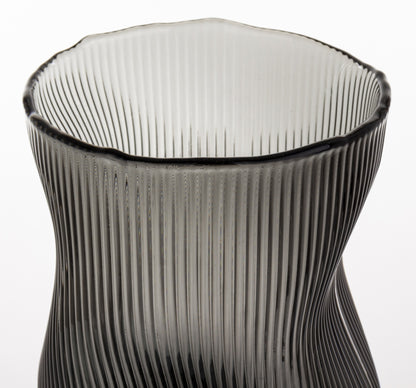 Wazon szklany Burano szary 26x12,5x12,5