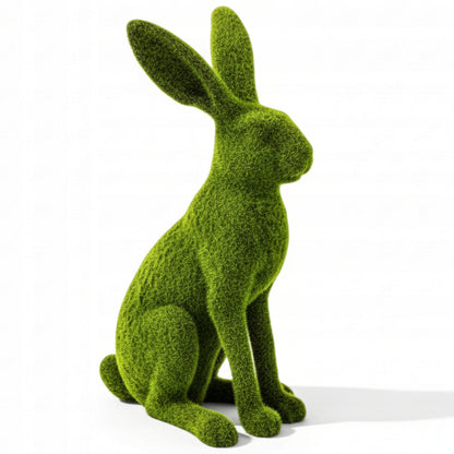 Królik Wielkanocny Figurka Dekoracja Wielkanocna Zielony 41 cm