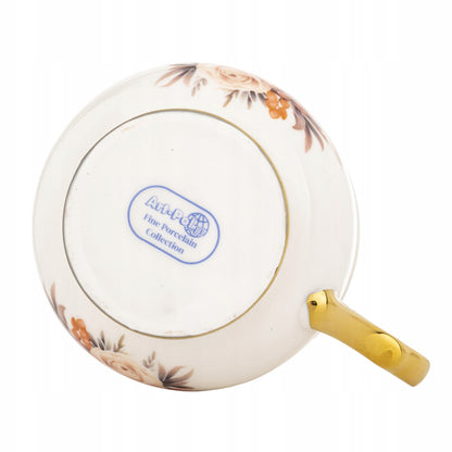 Kubek w pudełku porcelana 450 ml filiżanka wzór w kwiaty prezentowy