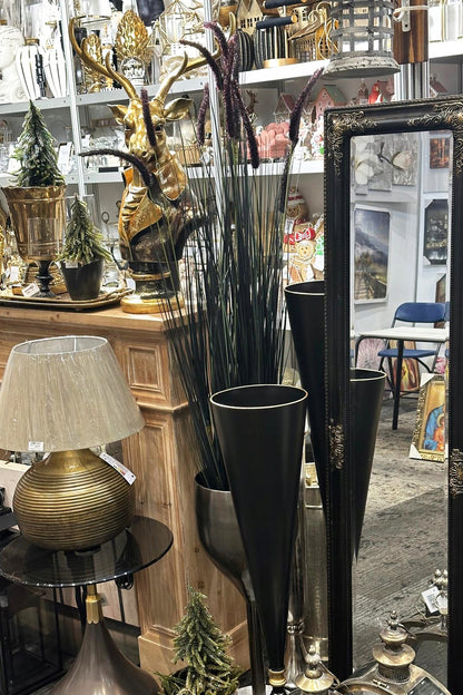 Wysoka Trawa w doniczce Ozdobna Czarna Ciemnozielona - 90cm XXL pampasowa
